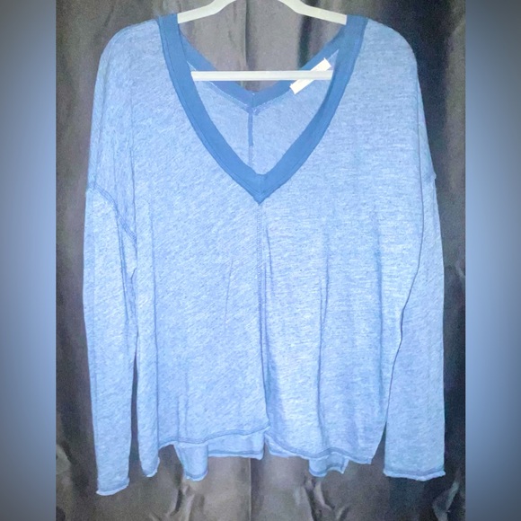 Project Social T Oversized V-Neck Long Sleeve Tee - Picture 2 of 4